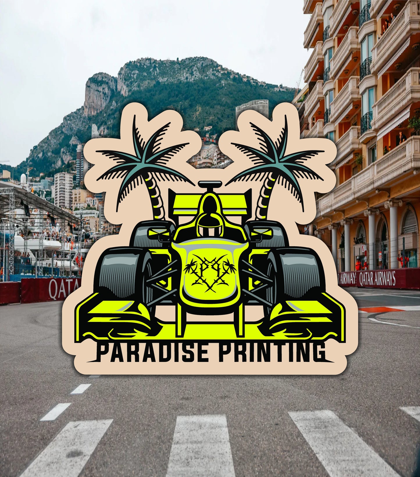 F1 Paradise Sticker